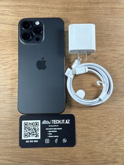 📱 iPhone 15 Pro Max | Black Titanium | Cricket Only