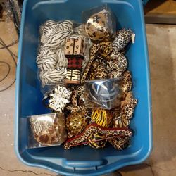 Animal Print Ornaments and Table Top Display 