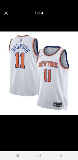 New! Nike Adult New York Knicks Jalen Brunson #11 Swingman Association Jersey