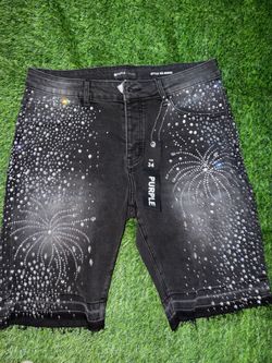 Purple stone shorts