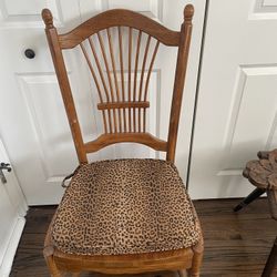 Solid Wood Desk Chair 