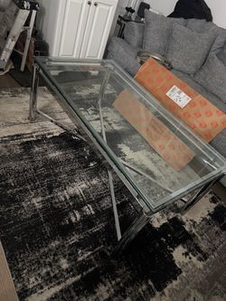 Glass Coffee Table + Matching End Tables