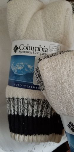 COLUMBIA SPORTSWEAR COLD WEATHER SOCKS 2-PAIR NEW MENS SIZE 9-12