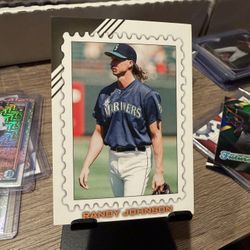 Randy Johnson Mariners Stamp Style Baseball Card