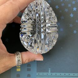 Original Waterford Clear Crystal Egg Paperweight (279)