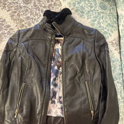 Premium women leather jacket