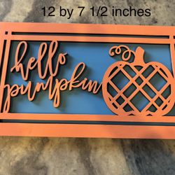 Fall Decoration Sign