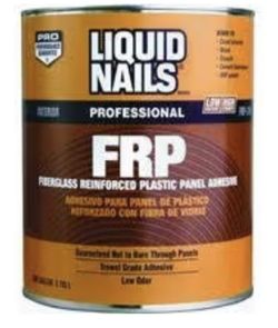 Liquid Nails FRP Fiberglass Reinforced Plastic Panel High Strength Acrylic Latex Adhesive 1 gal. New 