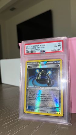 PSA 8 Exp. Share Reverse Foil Next Destinies 87/99