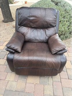 Brown Leather Recliner
