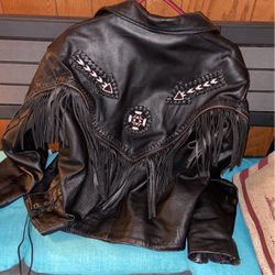 Beautiful leather jacket with liner