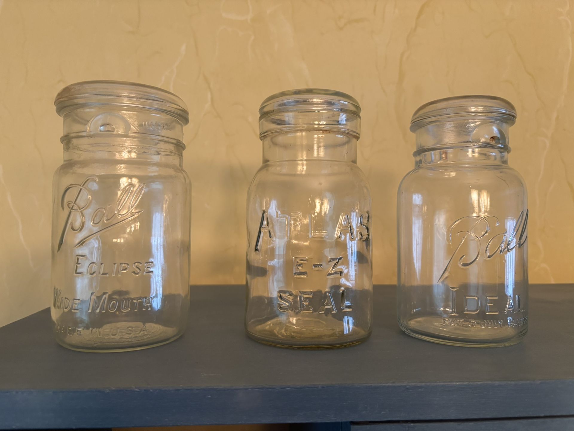 Antique Set Mason Jars