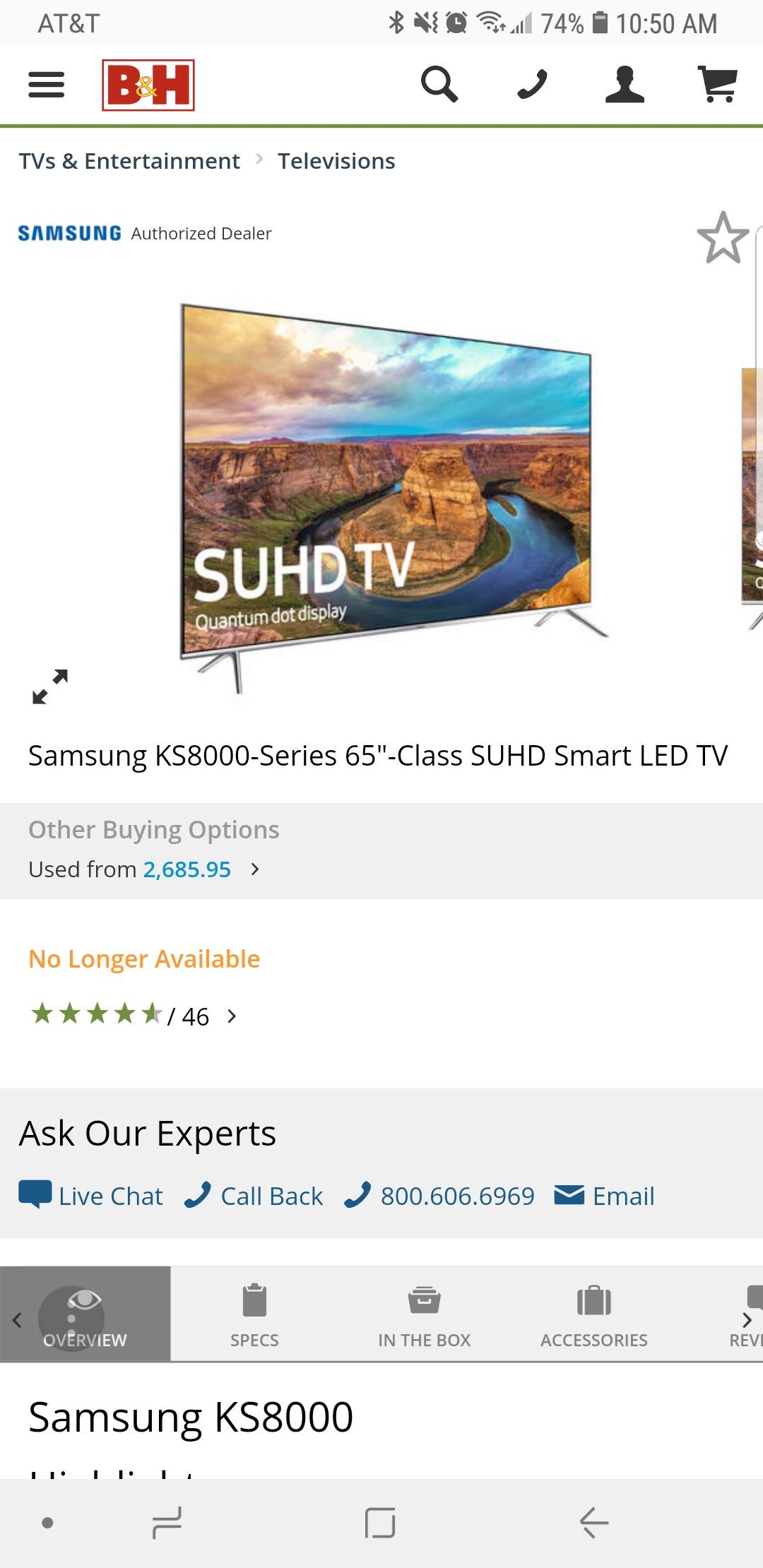 Samsung KS8000-65inch