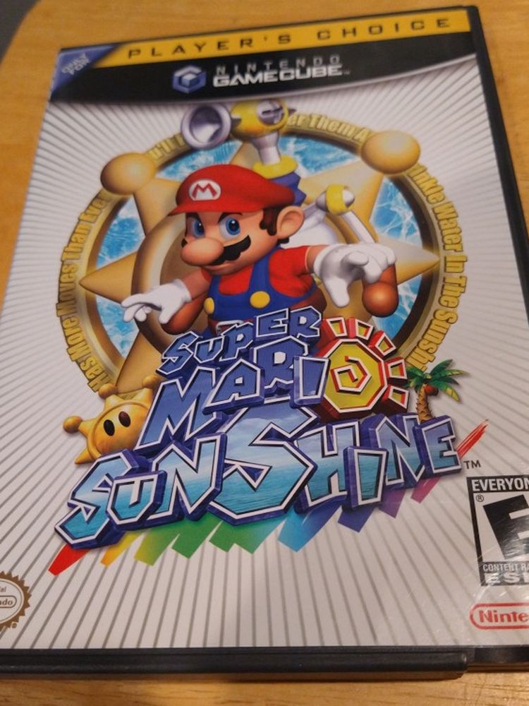 Nintendo Gamecube Game Super Mario Sunshine