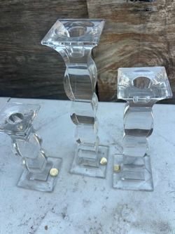 Candles holders glass