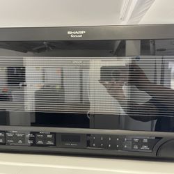 New sharp black microwave 1100 W