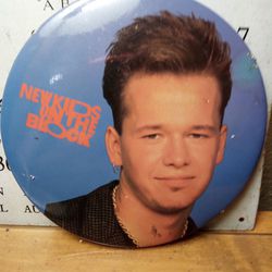 VINTAGE Donnie Wahlberg New Kids On The Block Button Pin 6” LARGE NKOTB Rare