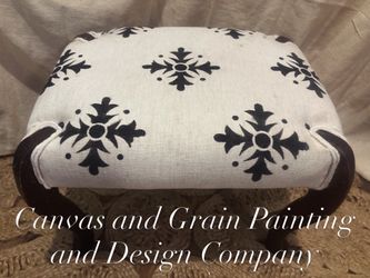 Reupholstered Foot Stool