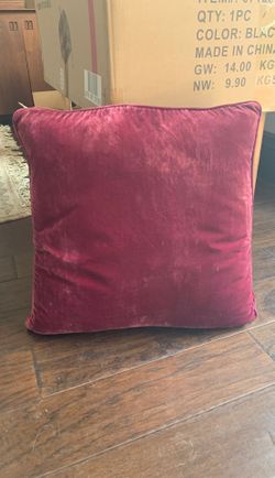 velvet pillow