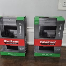 Kwikset Hall and Closet Doorknob - 2 Each!