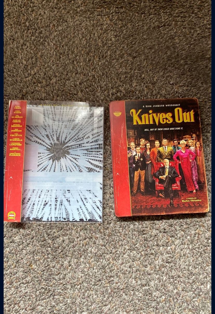 Knives Out 2019 Movie 4k Steelbook Rare