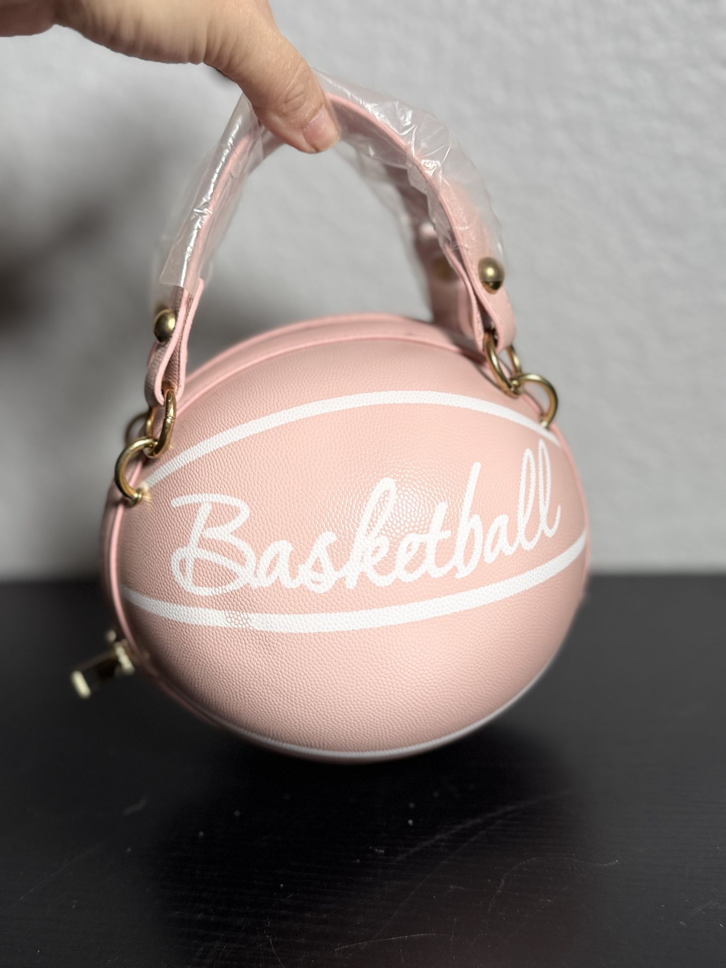 Basketball Shoulder Women Messenger Bag Purse Tote Mini Crossbody Round Handbag