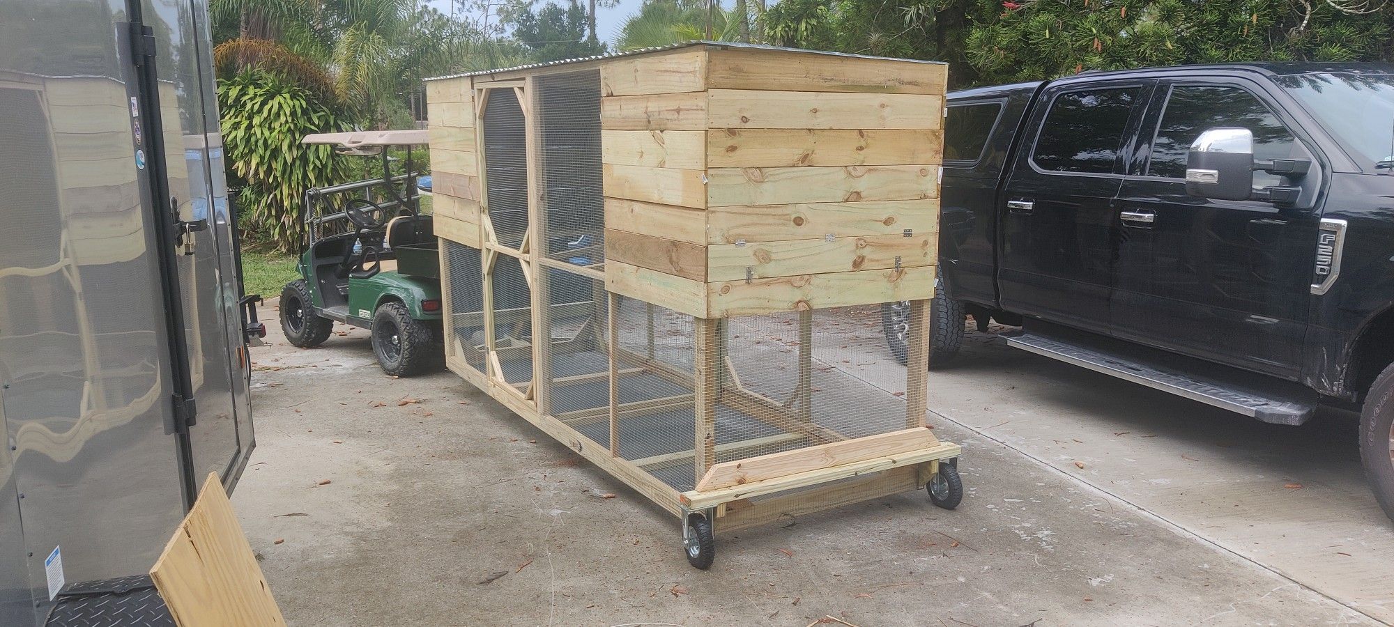 Extra Large Chicken Tractor, Hen House, Walk In