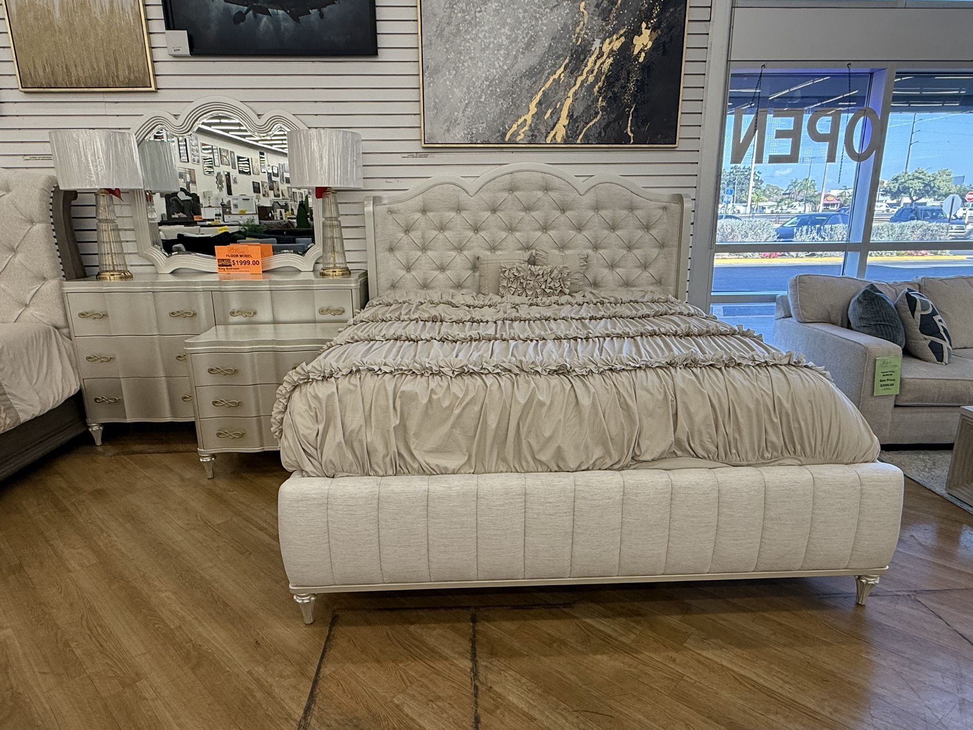Pearl Champagne, Queen, Size Bed Set