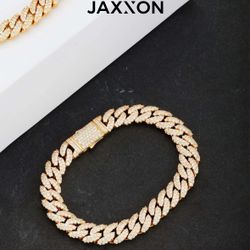 8 inch iced out cuban link bracelet from Jaxxon