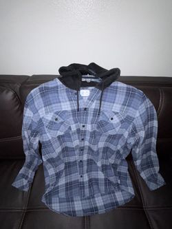 Flannel with hoodie/ Hurley