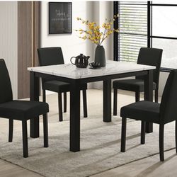 Brand New Whitetop marble Dining Set!