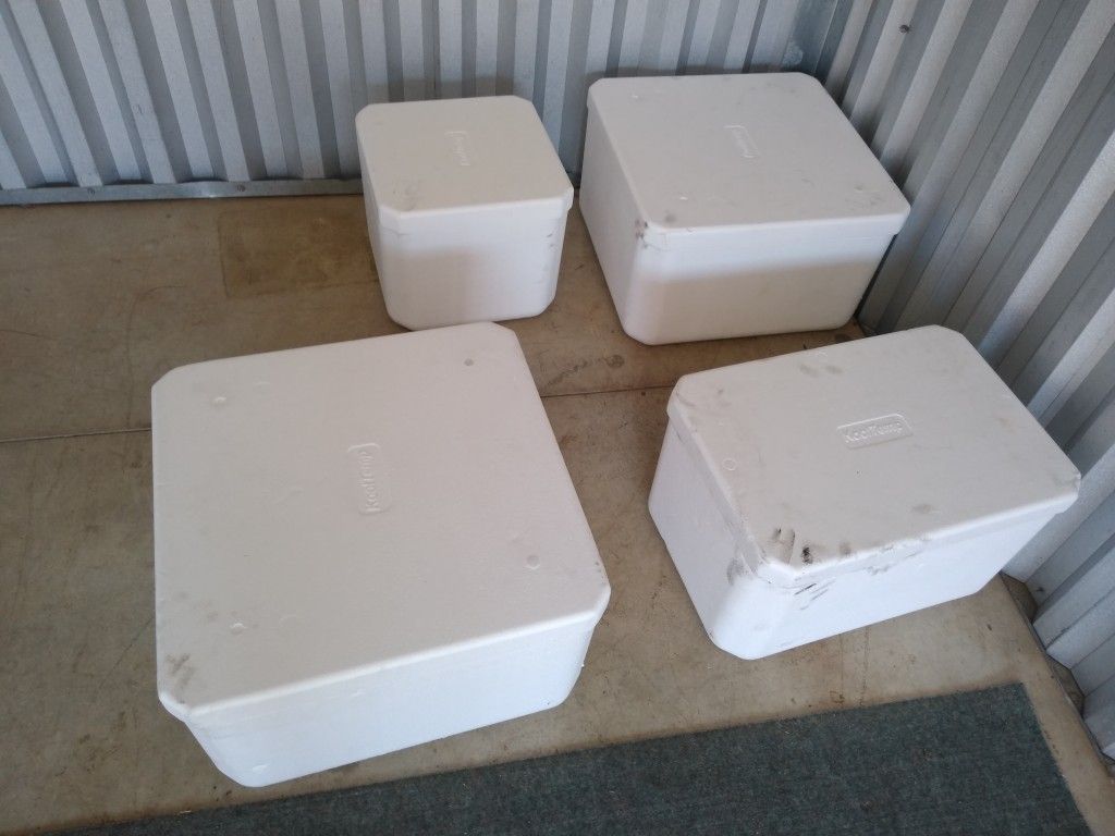 Styrofoam coolers