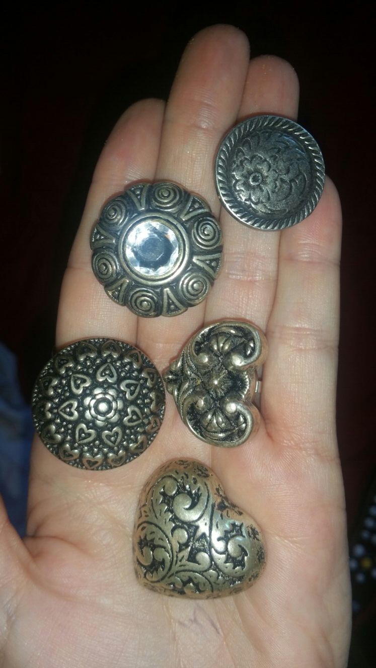 Sterling silver I think buttons