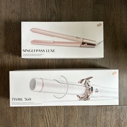 T3 Hair Straightening Styling Iron Curling