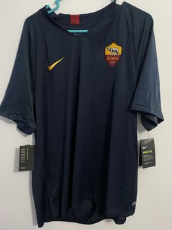 As Roma Nike Mesh Workout Training Shirt Blue Breathe squad top 2019 20 XXL new
