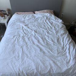 IKEA Queen Malm Bed with 2 storage drawers