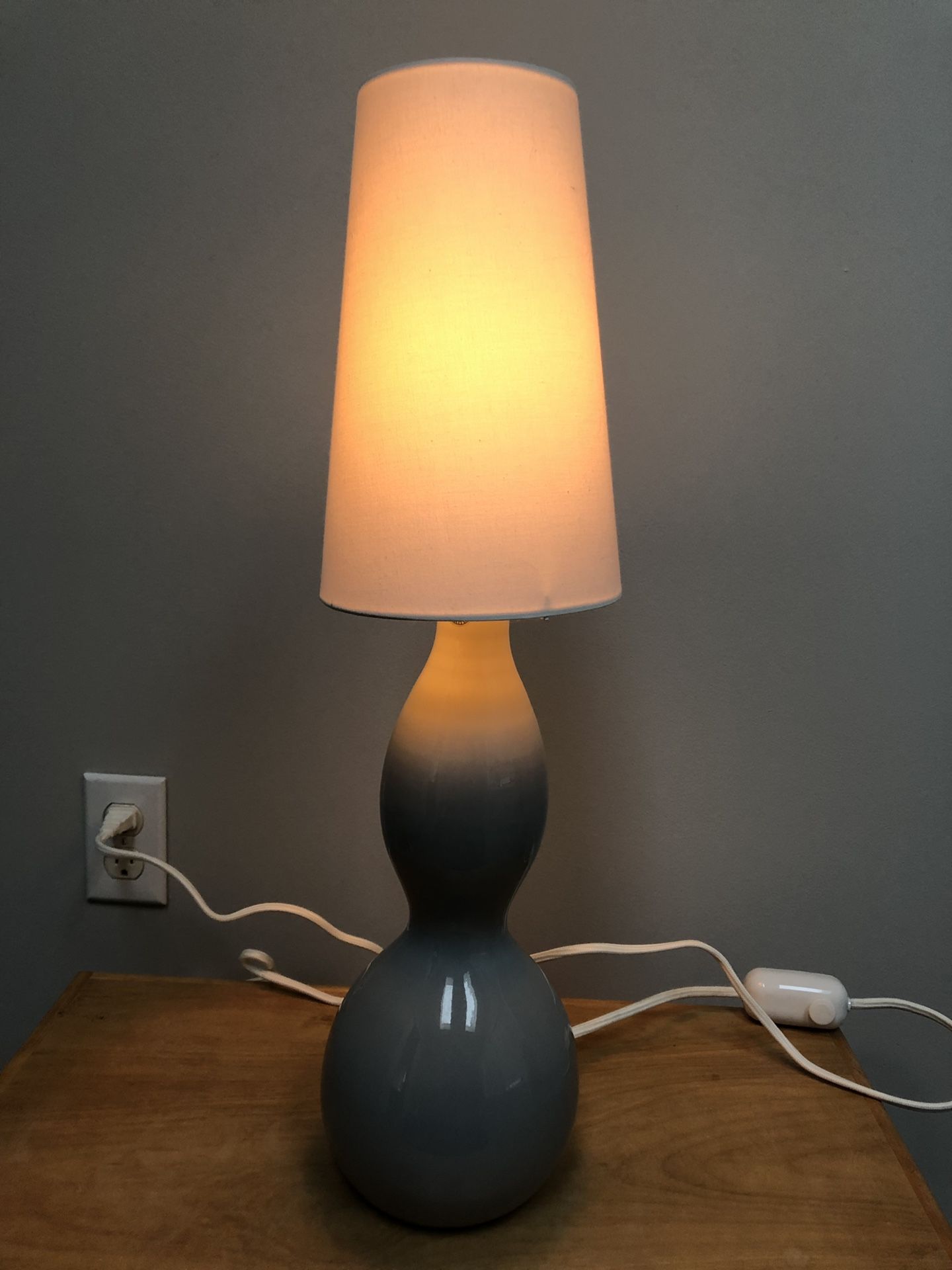Modern Grey ceramic dimming lamp