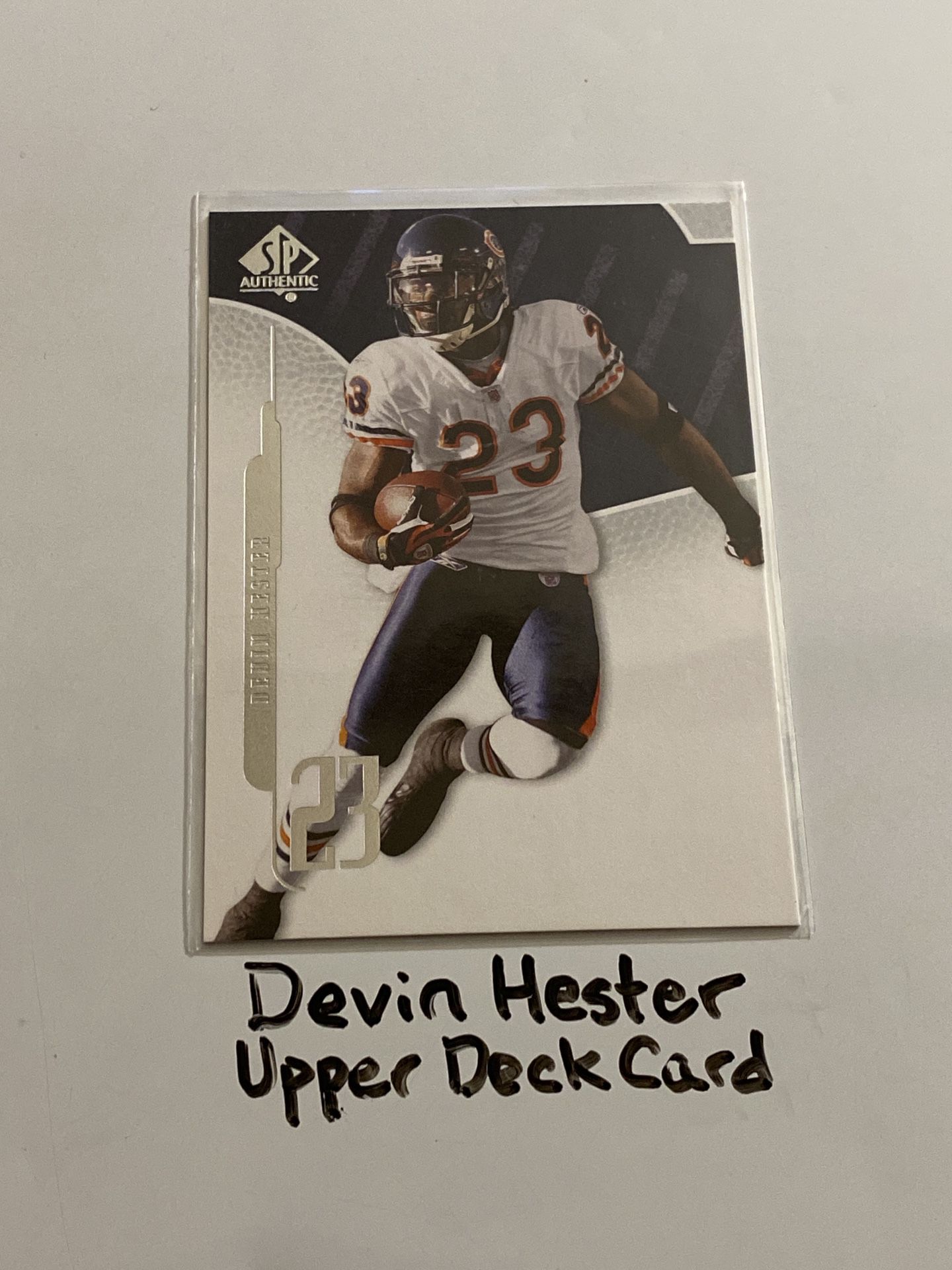 Devin Hester Chicago Bears Hall of Fame KR Upper Deck Card. 