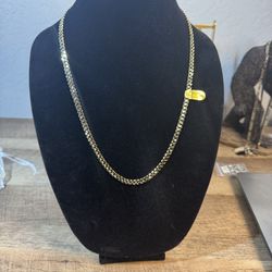 24” 6mm Cuban Link Chain – 14K Gold Plated – stamped 14k-Brand New 🔥