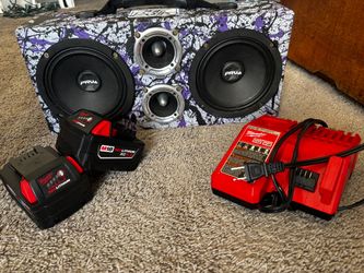 Built speaker with battery’s