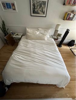 Queen bedframe and Leesa Mattress