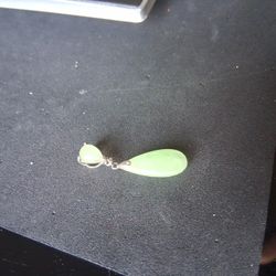 Jade Teardrop Pendant