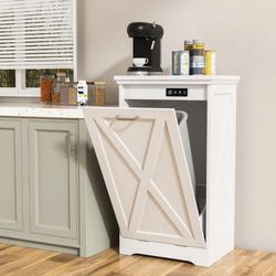 Havant Kitchen Trash Cabinet Hidden Trash Can With Deodorizing & Negative Ion