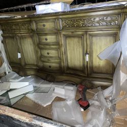 Vanity Duel Sink With Granite Top . Brand New Still In Box