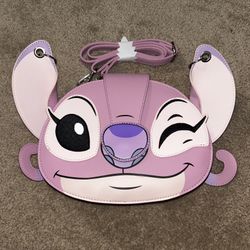 Disney Loungefly 3D Stitch Angel Crossbody Bag
