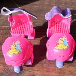 Disney Princess Junior Adjustable Glitter Quad Skates Combo Size 6-12