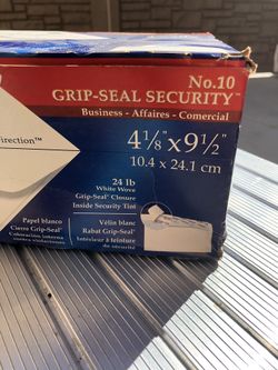 Columbian Grip seal security envelopes