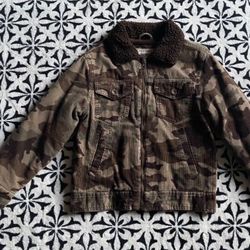 Boy Army Combat Jacket Warm Size 8 