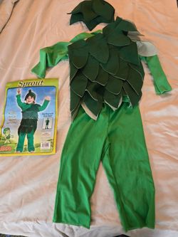 Mini Green Giant Sprout Toddler Halloween Costume