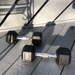 Pair Of Hex Dumbbells By TSA